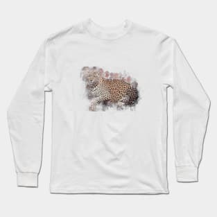 Leopard Panther Wild Animal Safari Africa Jungle Long Sleeve T-Shirt